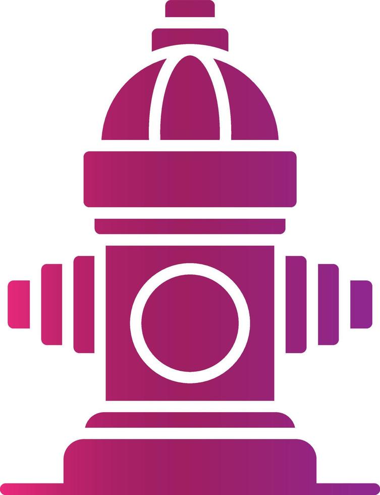 Fire Hydrant Creative Icon Design vector