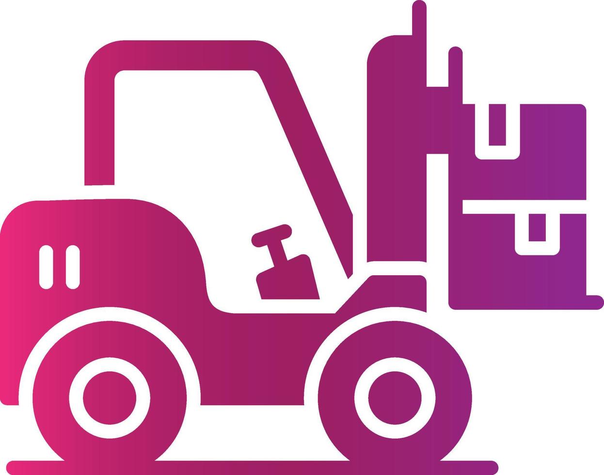 Forklift Creative Icon Design vector