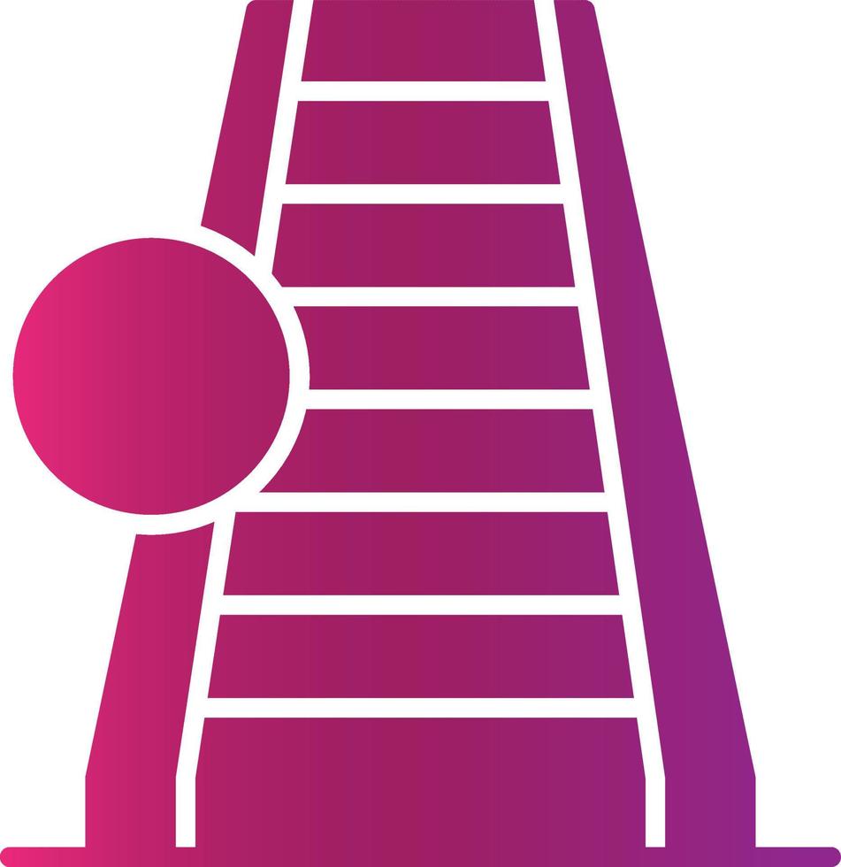 diseño de icono creativo de escalera mecánica vector