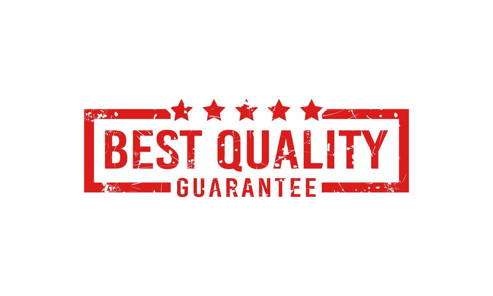 Five stars best quality guarantee stamp. vector