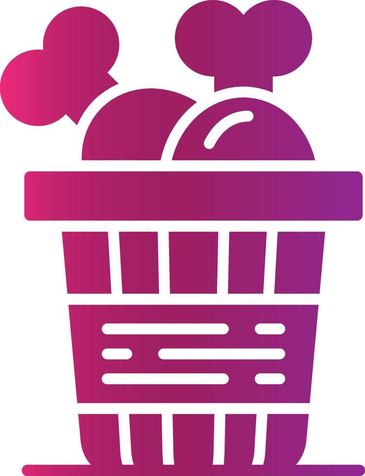 Fried Chicken Creative Icon Design vector