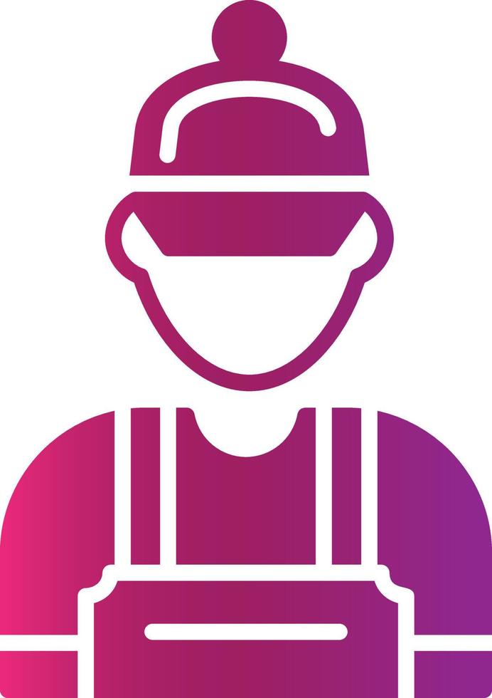 diseño de icono creativo de trabajador vector