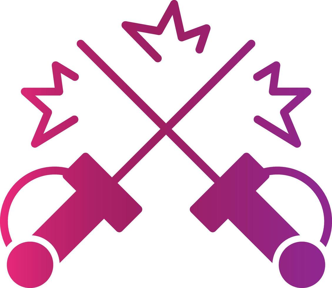 Fencing Creative Icon Design vector