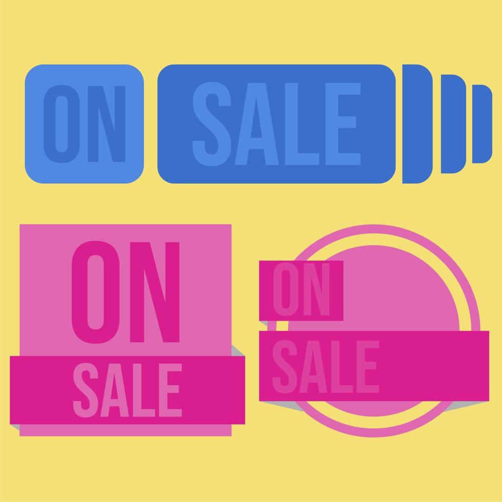 Set ribbon on sale vector