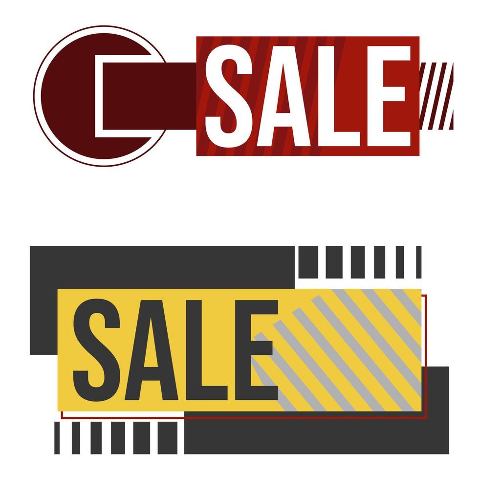 sale banner ribbon vector