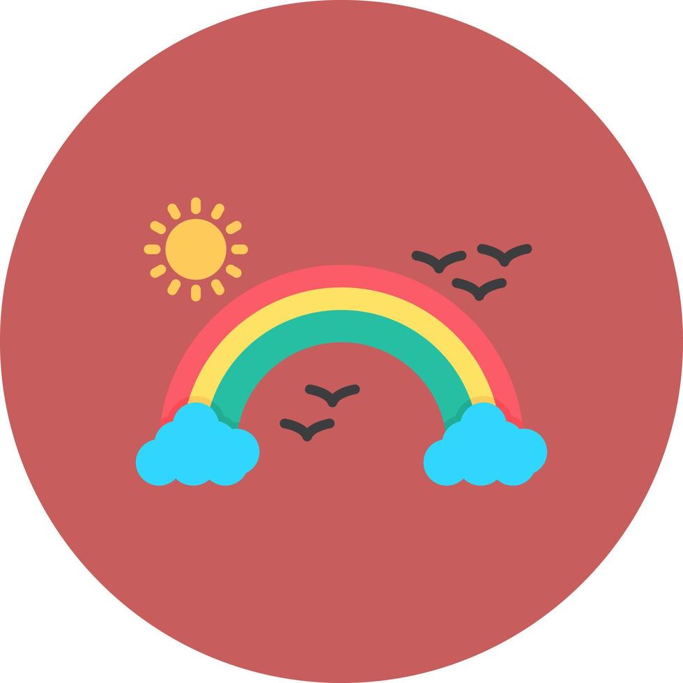 diseño de icono creativo de arco iris vector