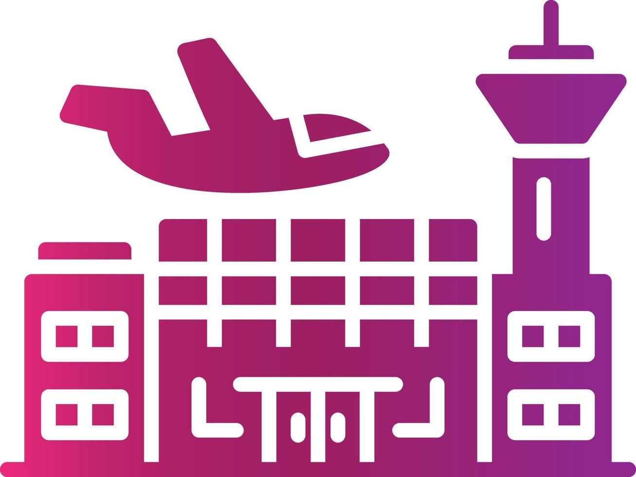 Airport Creative Icon Design vector