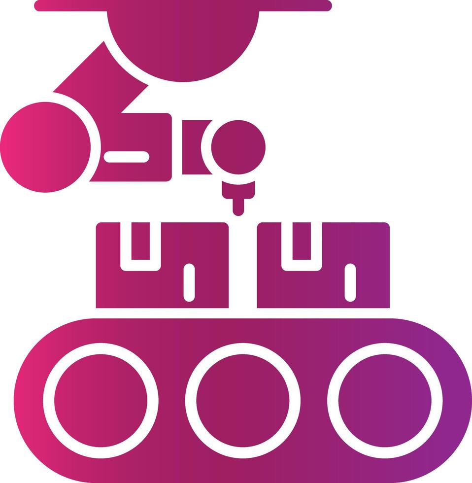 Conveyor Belt Creative Icon Design vector