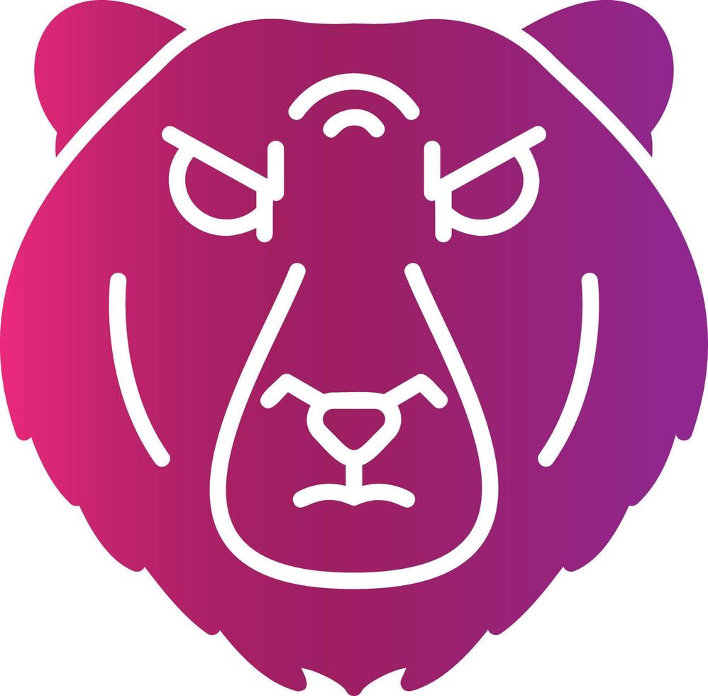 diseño de icono creativo de oso polar vector