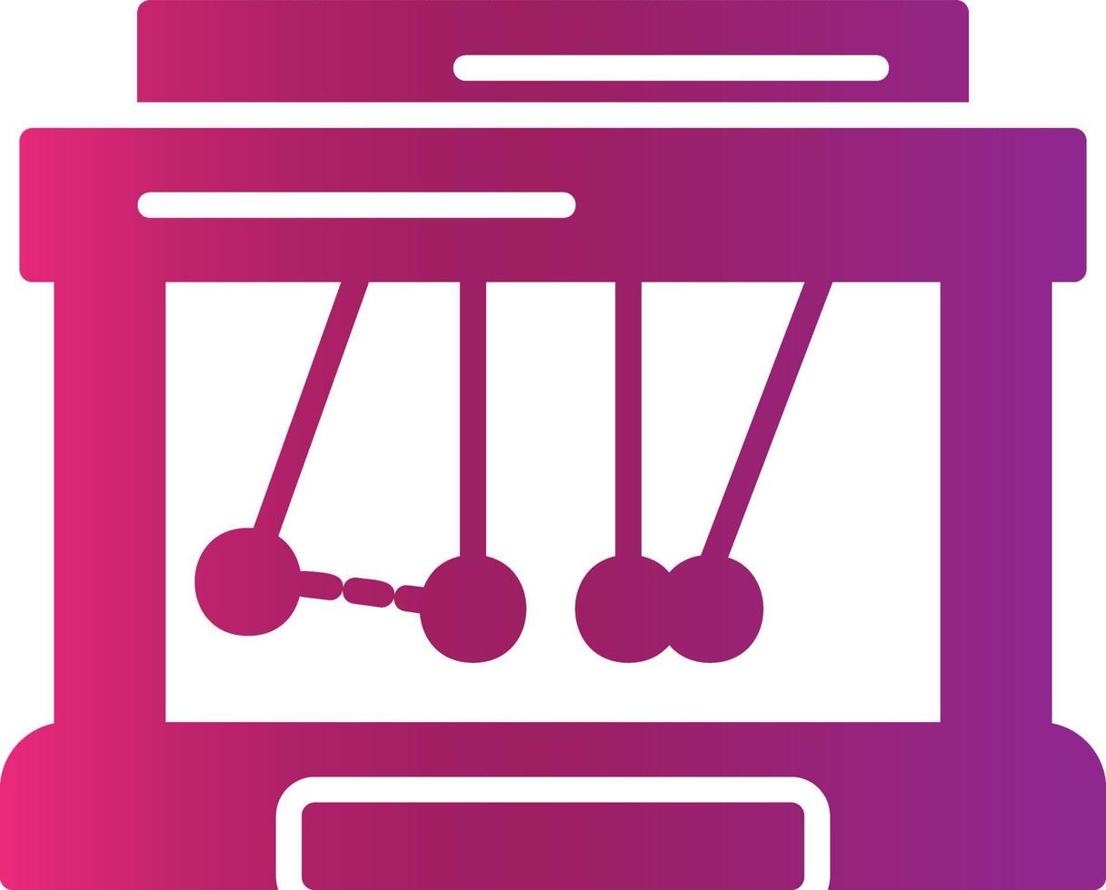 Newton Cradle Creative Icon Design vector