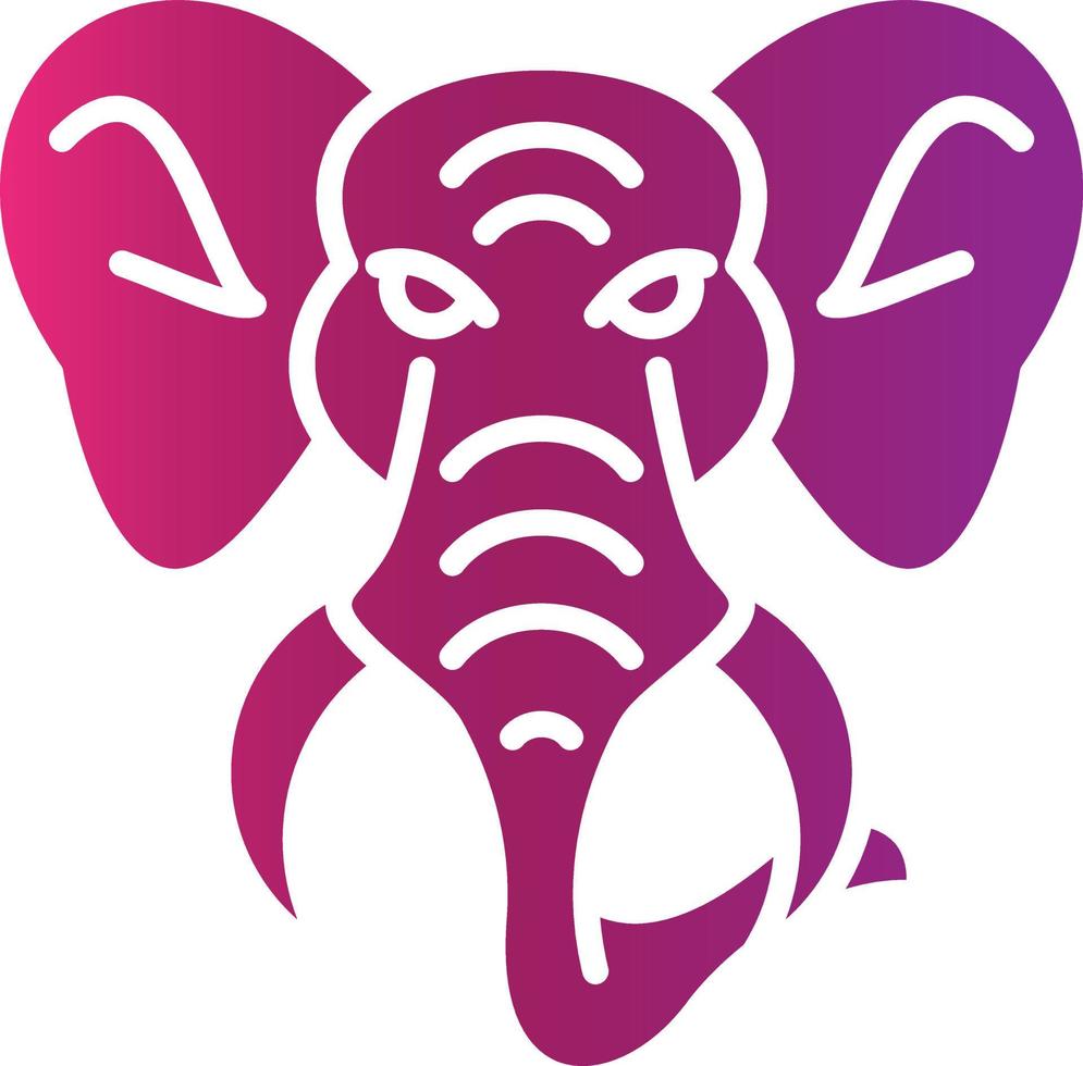 diseño de icono creativo de elefante vector