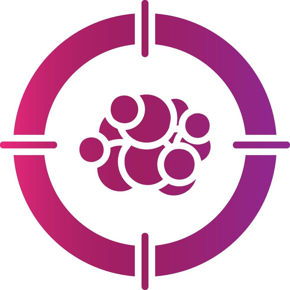 Cancer Target Creative Icon Design vector