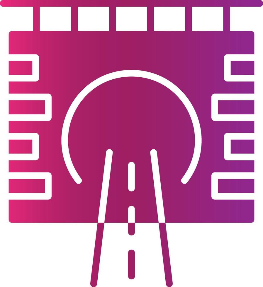 Tunnel Creative Icon Design vector