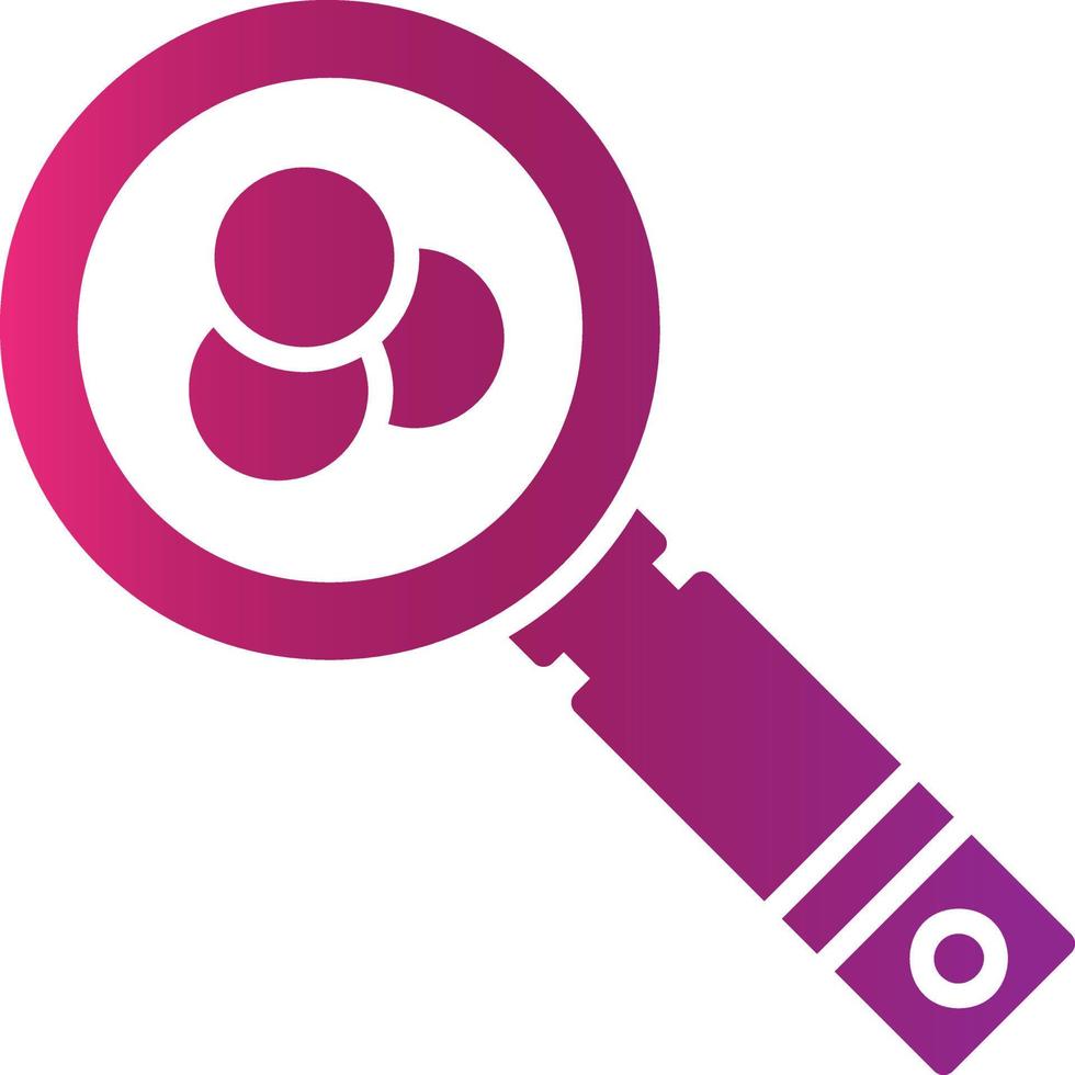 Magnifying Glass Creative Icon Design vector