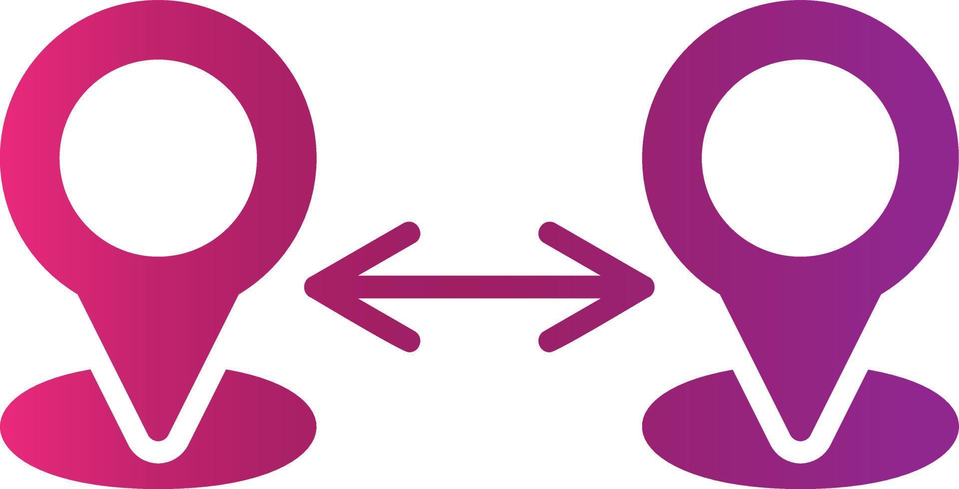 Distance Creative Icon Design vector