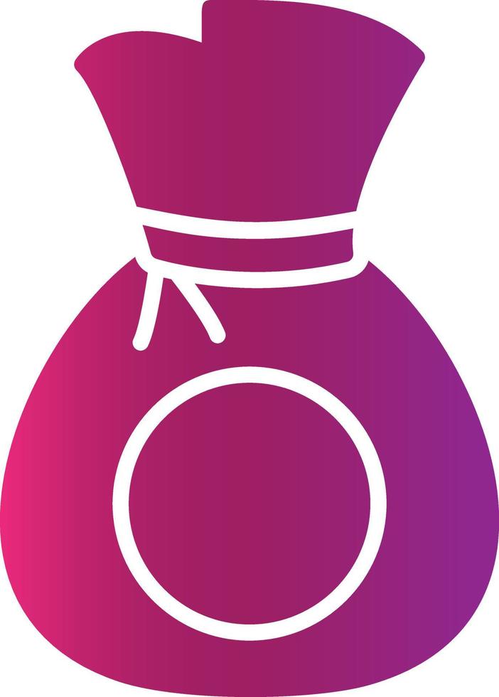 Money Bag Creative Icon Design vector