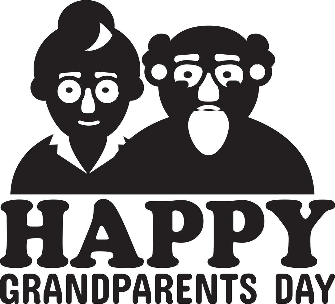 Grandparents T-Shirt Design Bundle, Typography T-Shirt Design vector