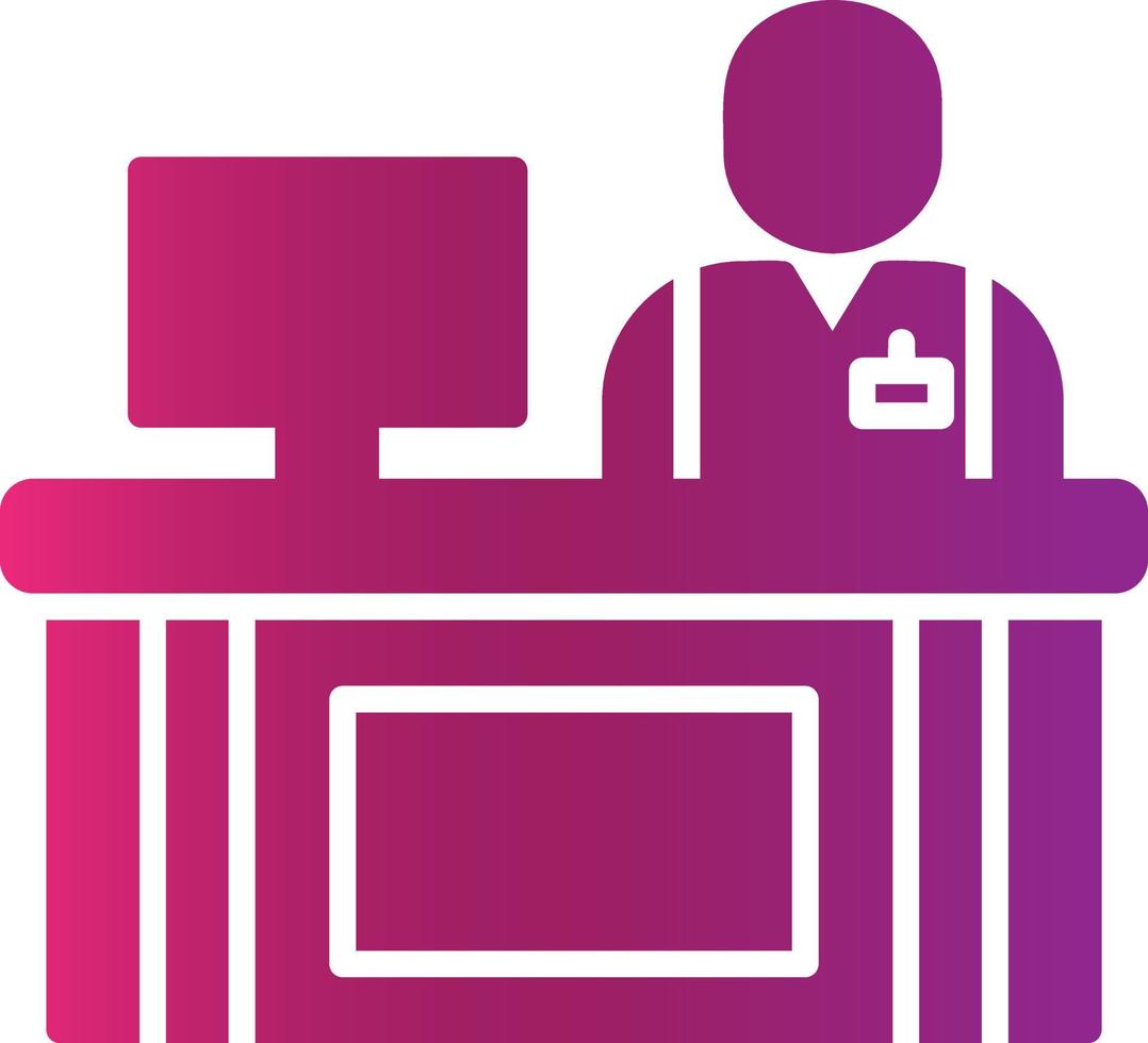 Cashier Creative Icon Design vector