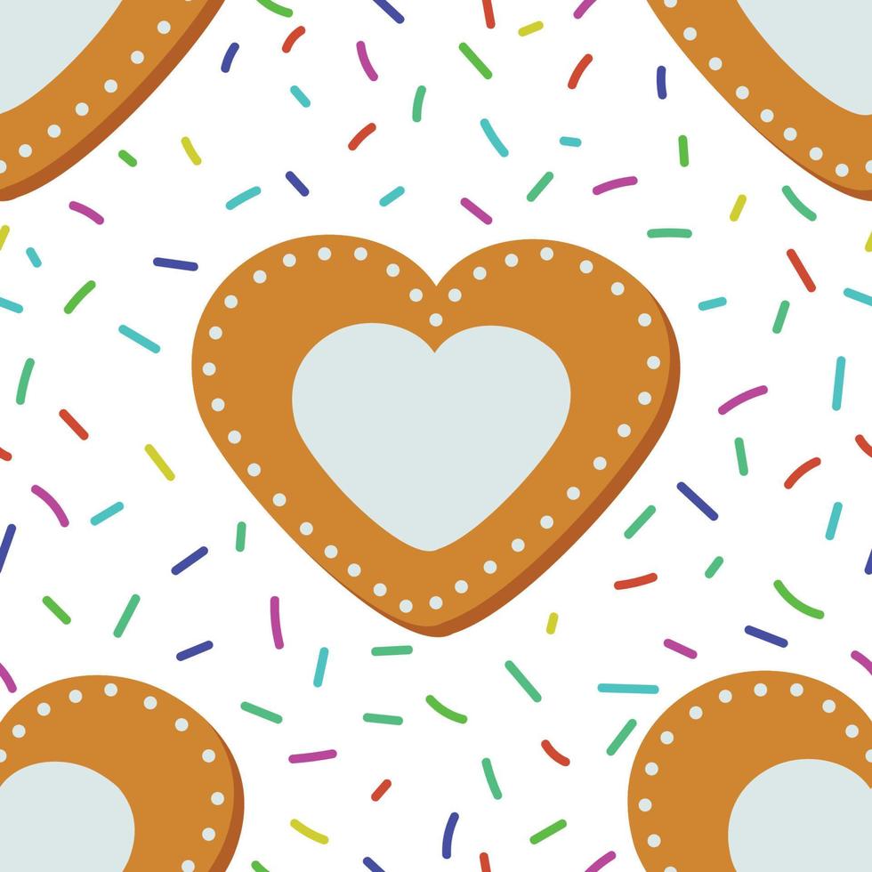 flat hand drawn seamless Design for Christmas vector