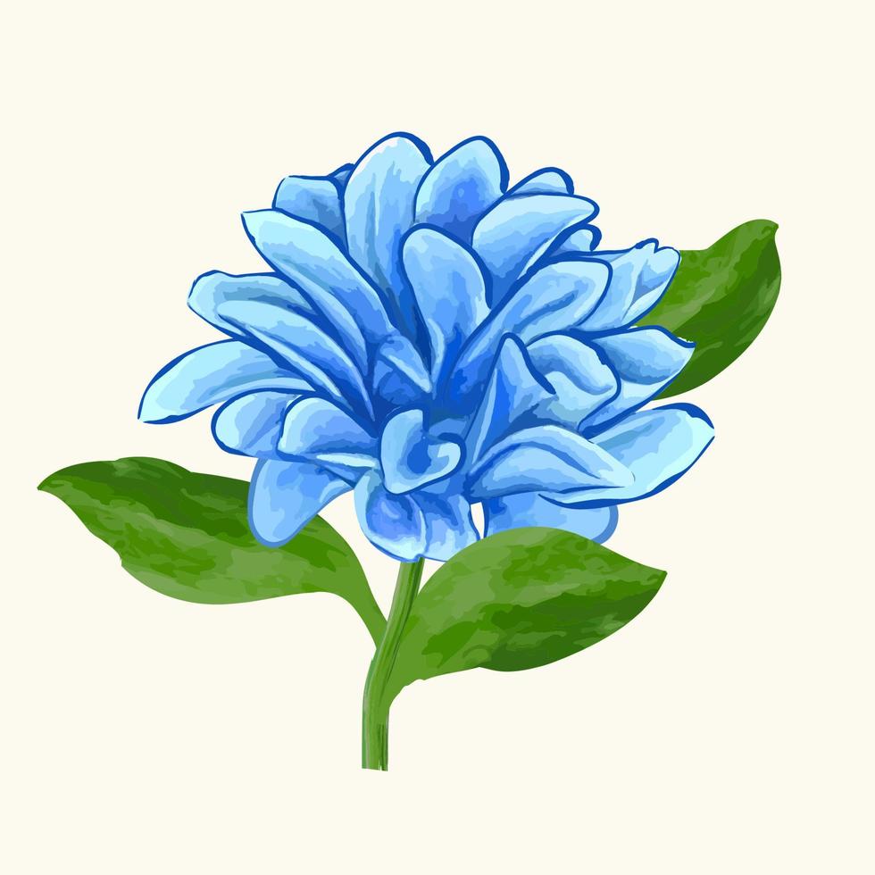 Illustration of flower  watercolor. Vector design