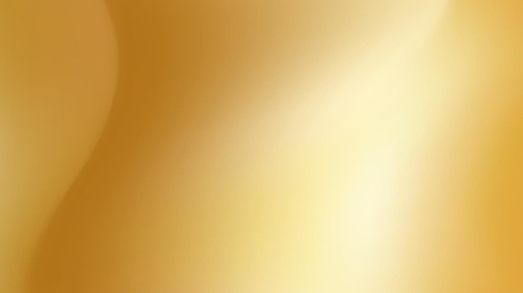 Gold gradient abstract vector background and soft glowing backdrop. Luxurious gold background design. Vector design background