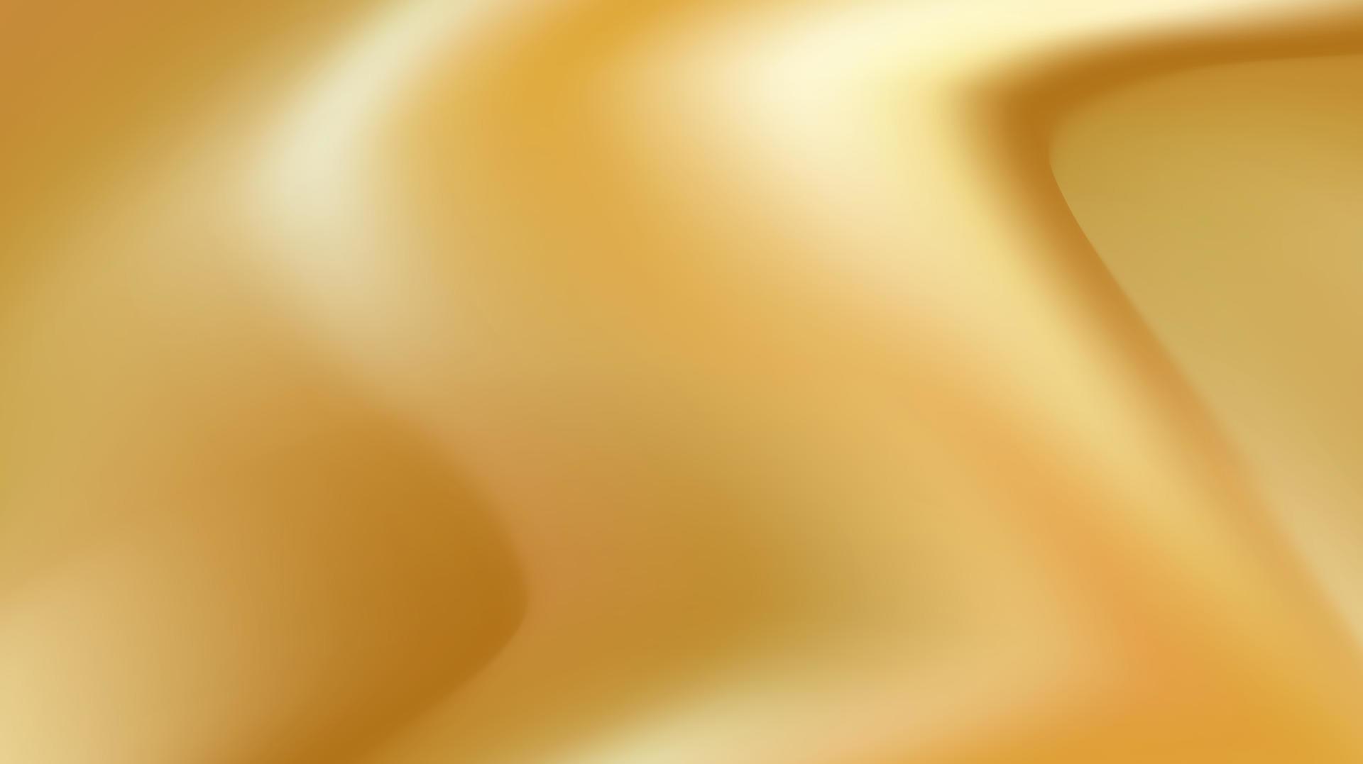 Gold gradient abstract vector background and soft glowing backdrop