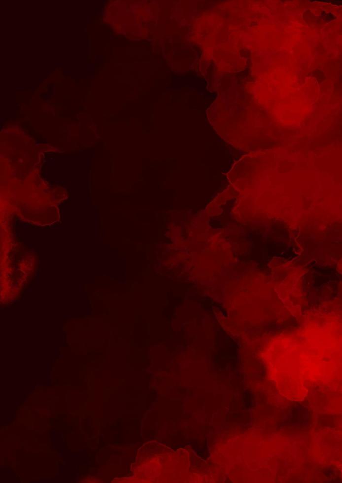 Romantic dark red watercolor background. Elegant red abstract hand-painted texture vector