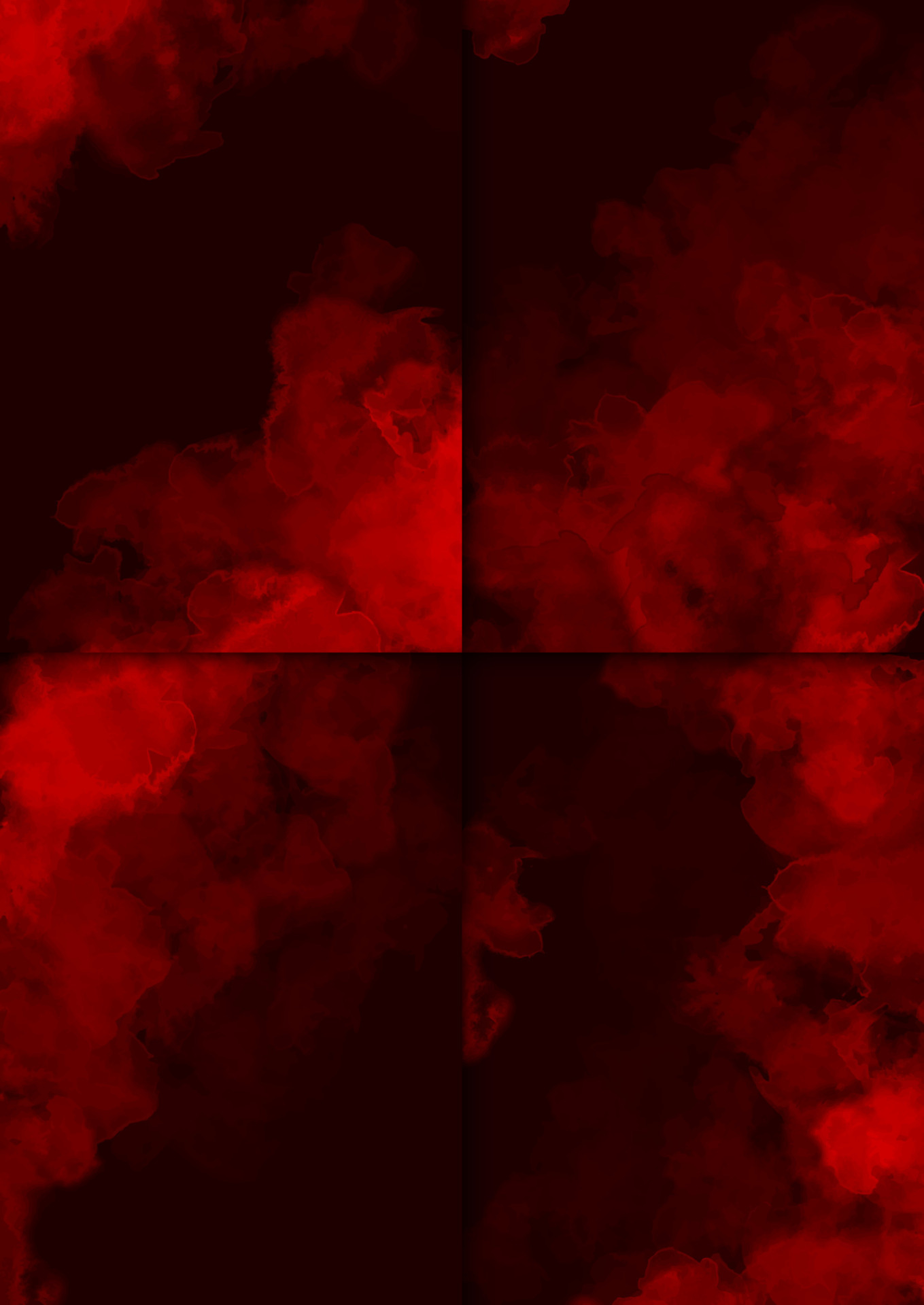 Romantic dark red watercolor background. Elegant red abstract hand