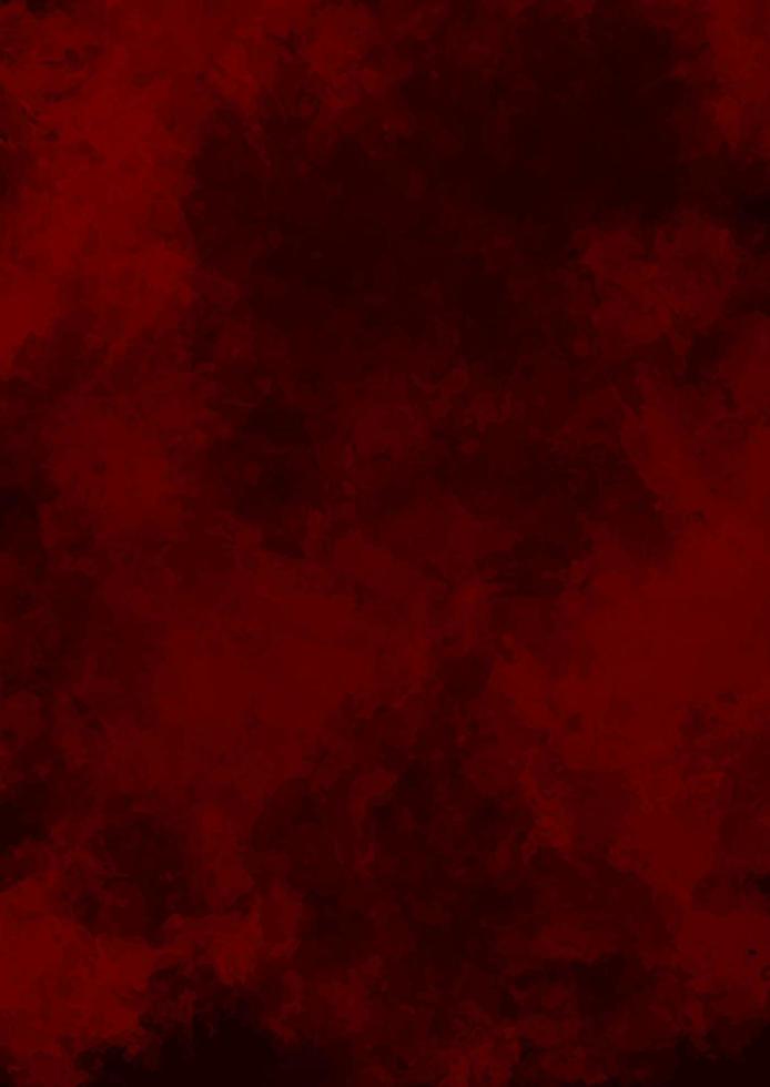 Dark red watercolor background. Abstract grunge handpainted texture on the red color backdrop