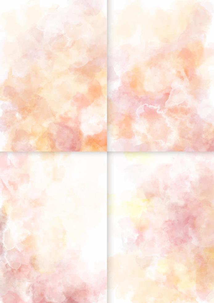Beautiful soft watercolor background. Abstract marble texture hand painting with beautiful patterns vector