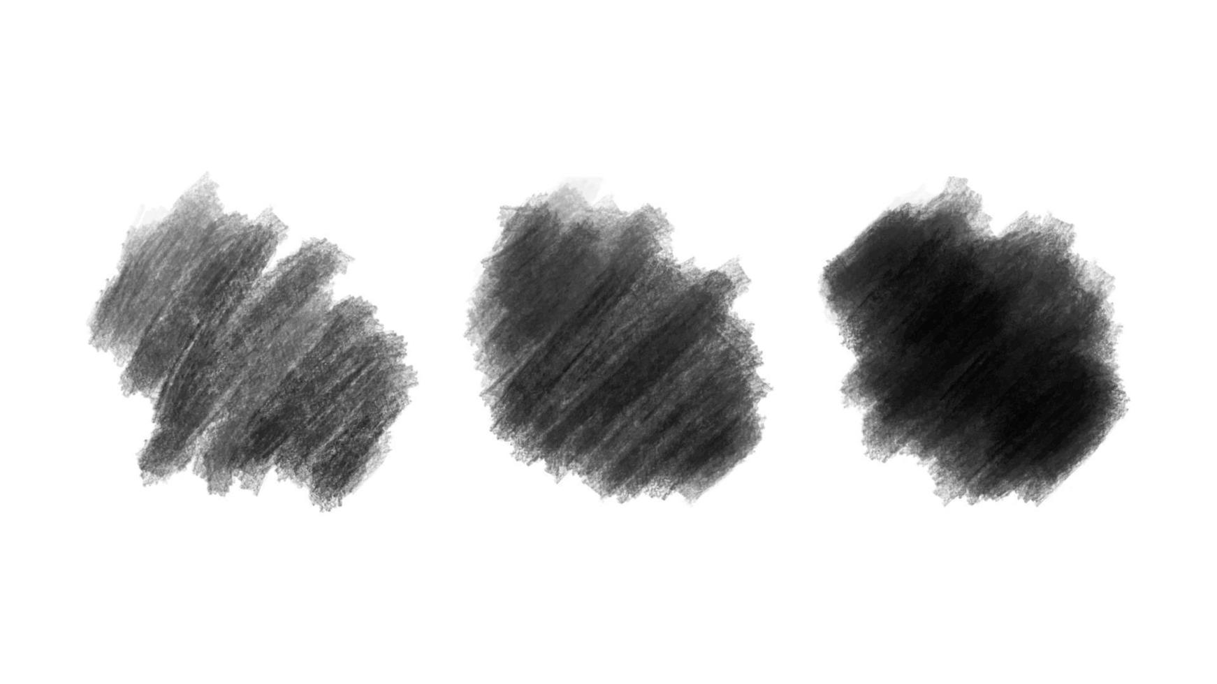 Set of watercolor grunge brush texture. Abstract monochrome grunge stroke vector