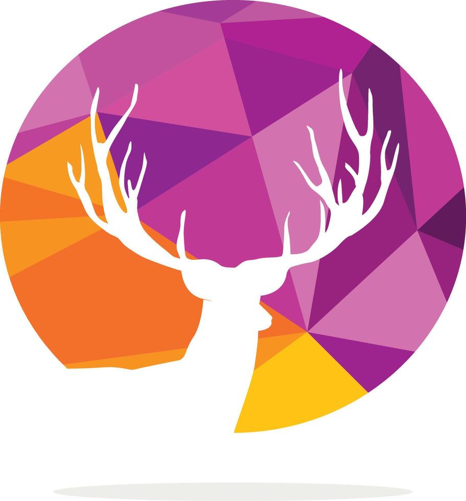 Hunting logo, deer, stag vector, animal hunt vector