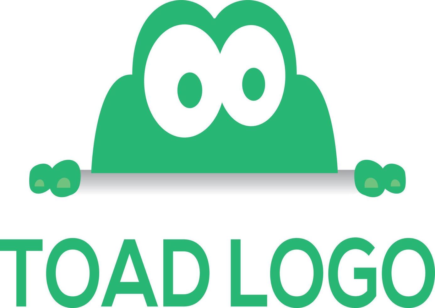Frog vector logo design. Frog toad icon symbol vector template. Frog head logo design icon.