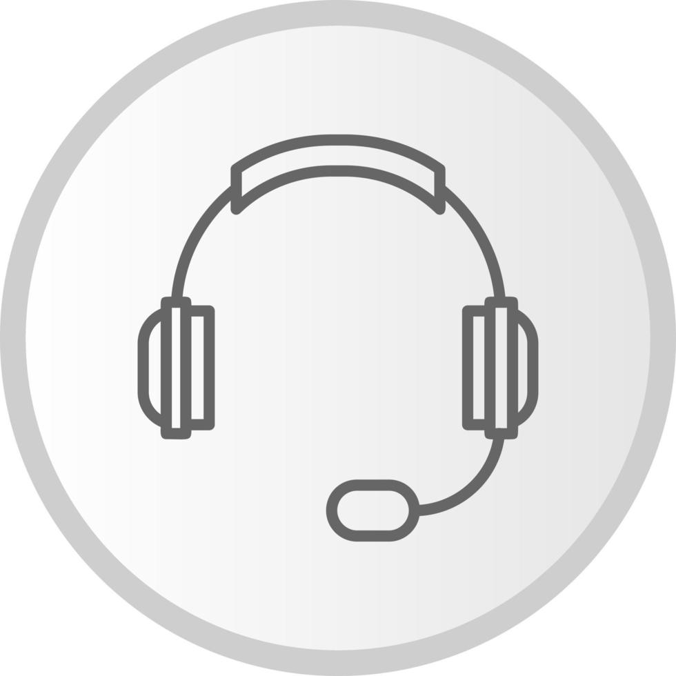 icono de vector de auriculares de juego