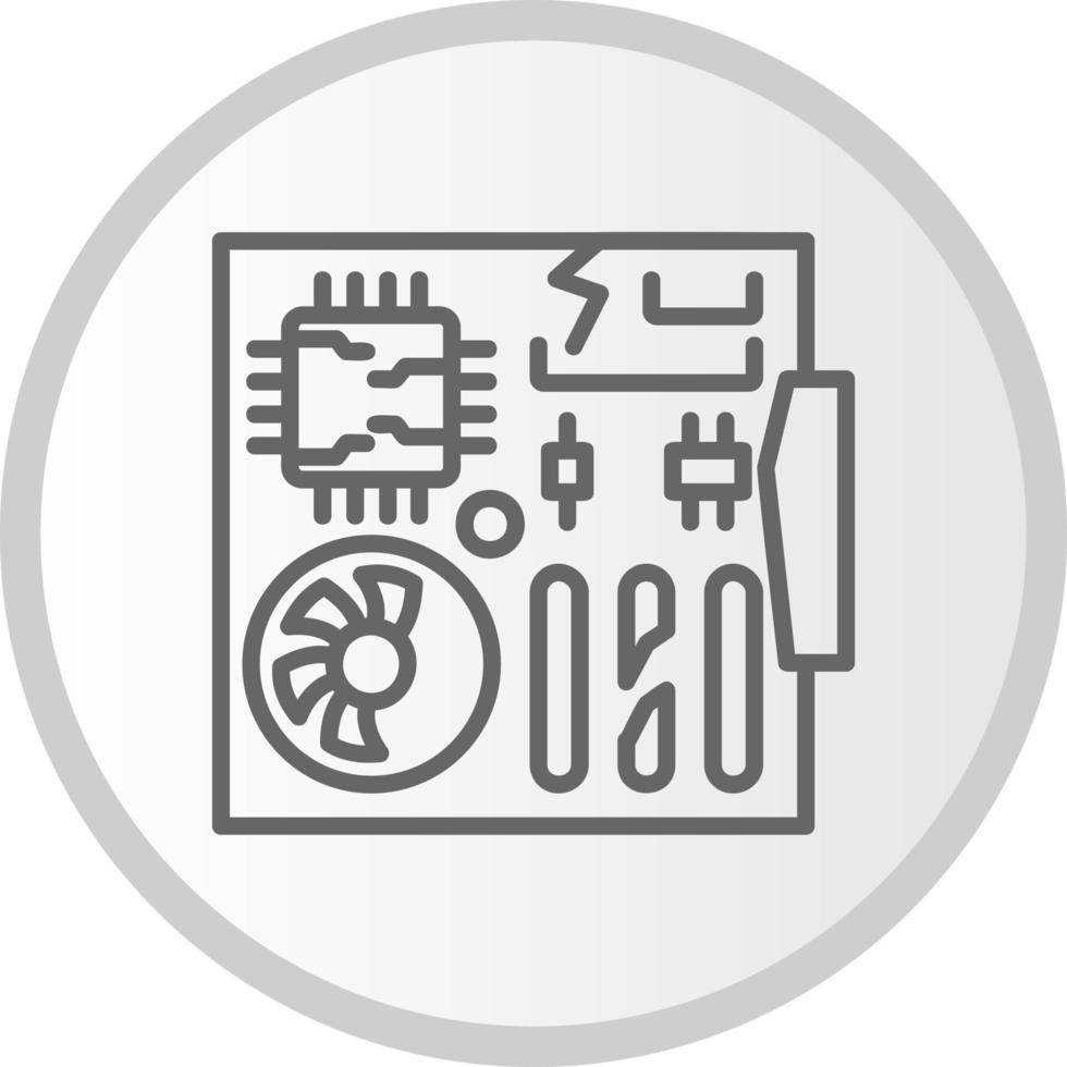 Damage Motherboard Vector Icon