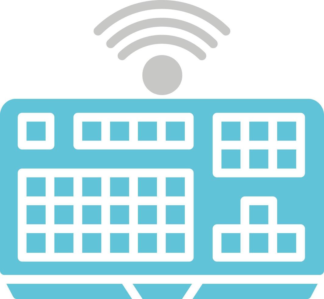 Wireless Keyboard Vector Icon