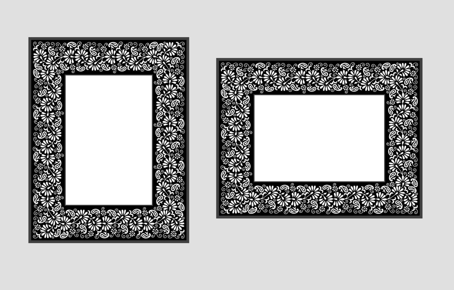 Realistic Photo Frame Vector. vector