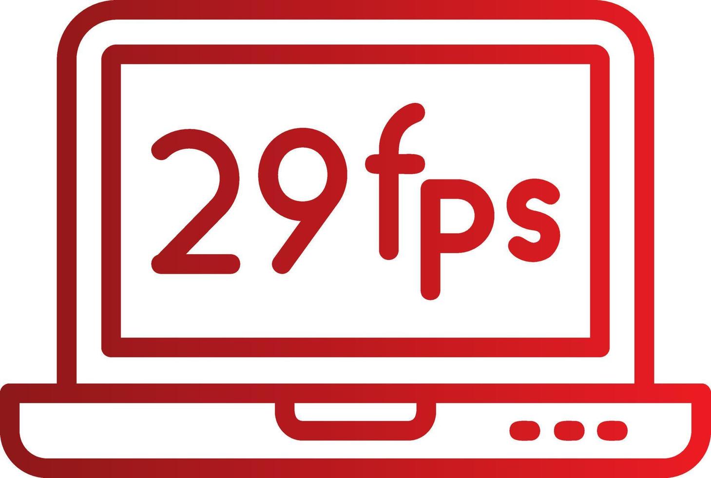 Frames Per Second Vector Icon