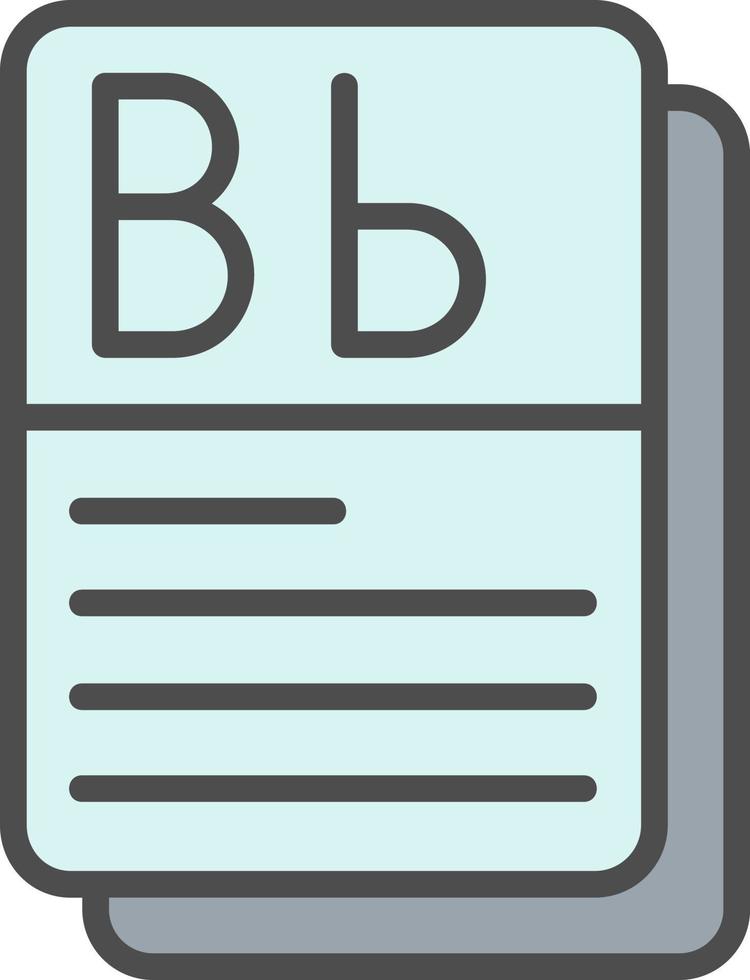 Flashcard Vector Icon