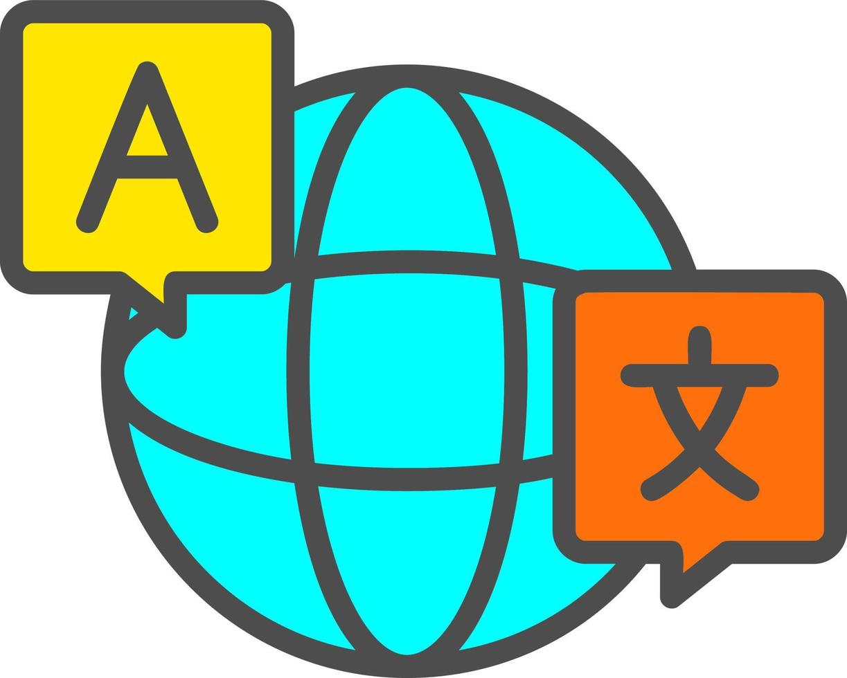 Foreign Language Vector Icon