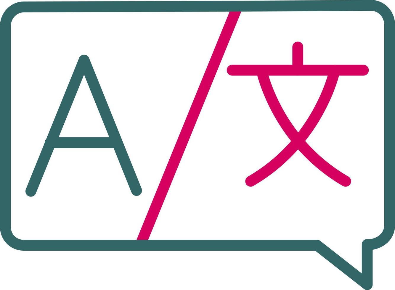 Foreign Language Vector Icon