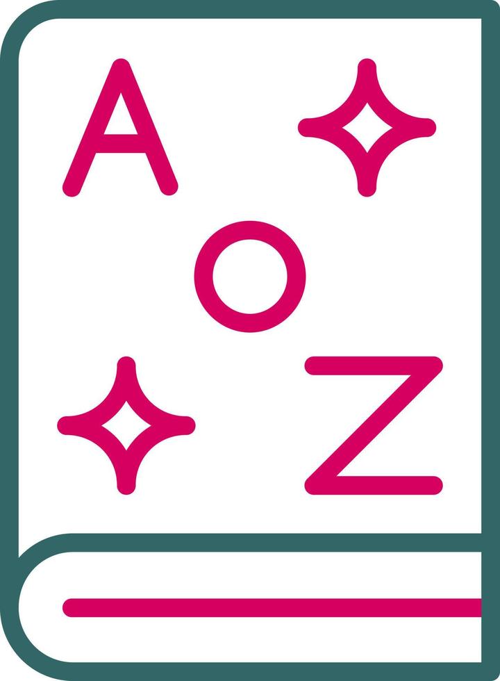 Vocabulary Vector Icon