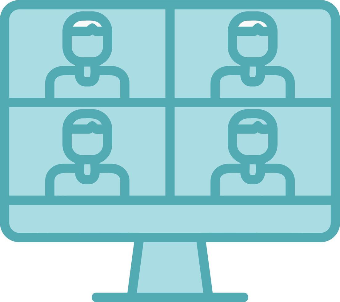 Videoconference Vector Icon