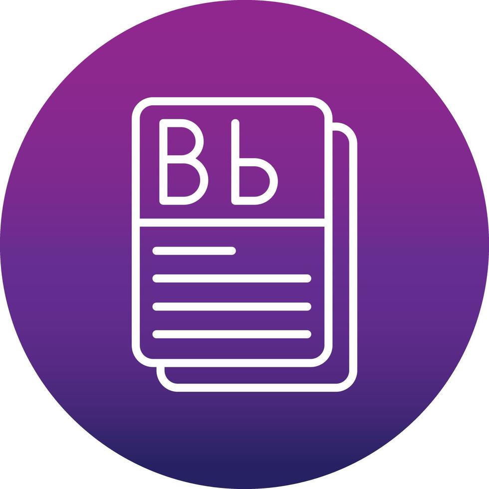 Flashcard Vector Icon
