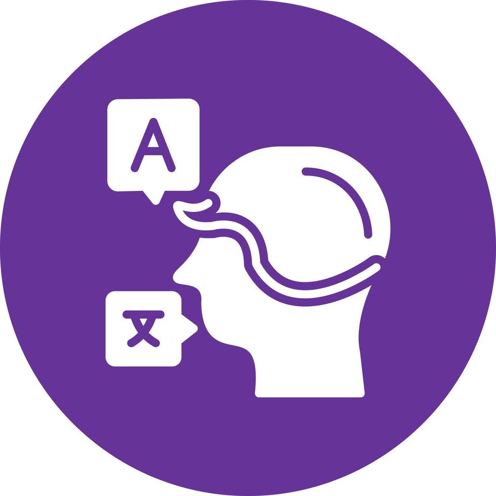 Bilingual Vector Icon