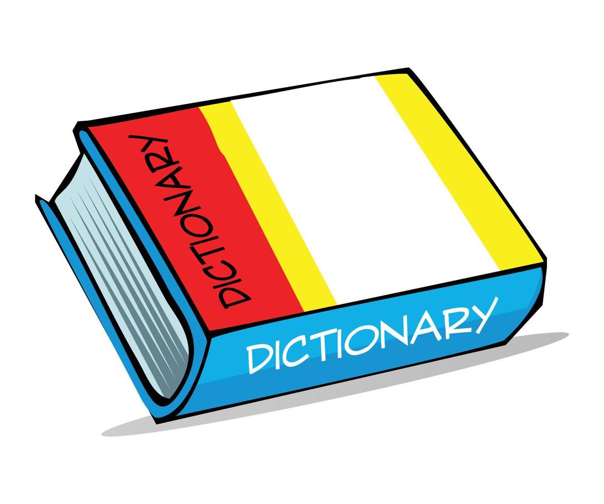 Dictionary of English language vector illustration 15974683 Vector Art at  Vecteezy