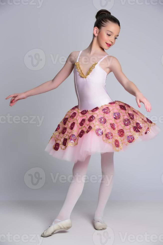 Beautiful girl ballet dancer. photo