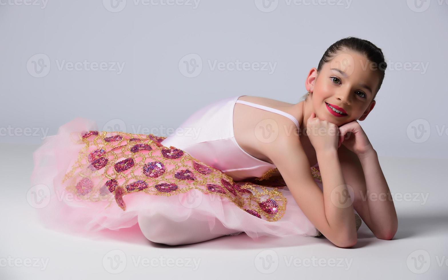 Beautiful girl ballet dancer. photo