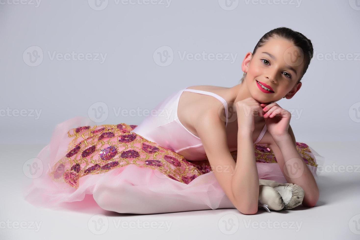 Beautiful girl ballet dancer. photo