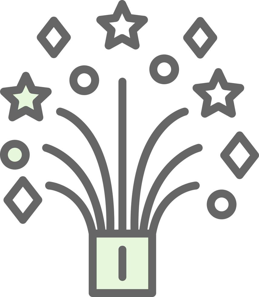 Wedding Fireworks Vector Icon Design